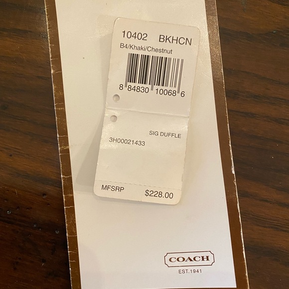 COACH Signature Duffle Bag - Picture 8 of 8